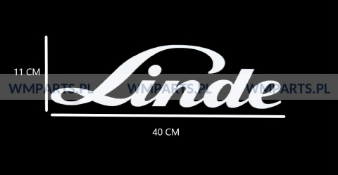 Naklejka napis LINDE 40 cm Naklejka napis LINDE 40 cm