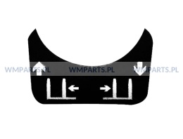 Naklejka oznaczenie funkcji drążka ORYGINAŁ Linde 0009386590