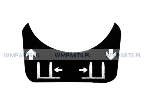 Naklejka oznaczenie funkcji drążka ORYGINAŁ Linde 0009386590