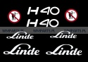 Zestaw naklejek piktogramów LINDE H40