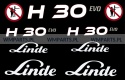 Zestaw naklejek piktogramów LINDE H30 EVO